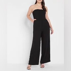 Express Strapless Wide Leg Jumpsuit